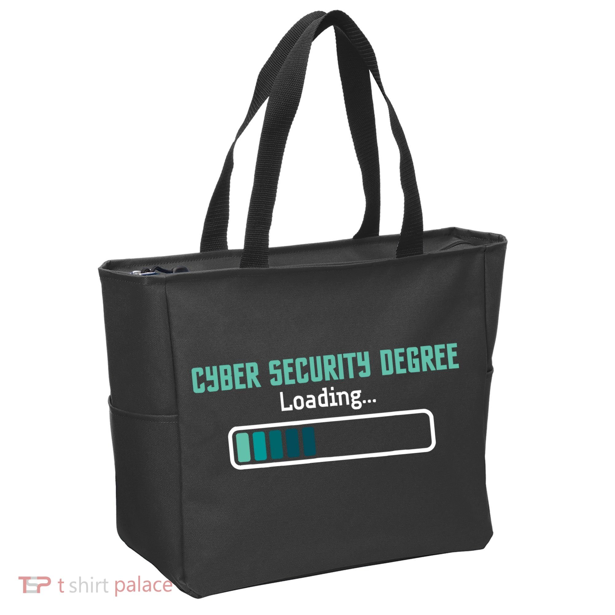 Cyber Security Degree Loading Computer Programmer Hacker Tote Bag