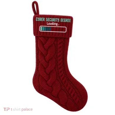 Cyber Security Degree Loading Computer Programmer Hacker Knit Stocking