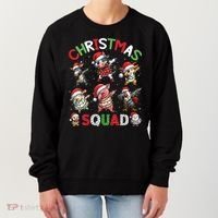Christmas Squad Dabbing Farm Animals Family Matching Xmas Women's Sweatshirt thumb 0