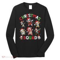 Christmas Squad Dabbing Farm Animals Family Matching Xmas Long Sleeve Shirt thumb 0