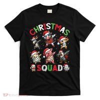 Christmas Squad Dabbing Farm Animals Family Matching Xmas T-Shirt thumb 0