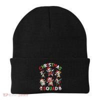 Christmas Squad Dabbing Farm Animals Family Matching Xmas Beanie thumb 0