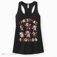 Christmas Squad Dabbing Farm Animals Family Matching Xmas Women's Tank Top thumb 0
