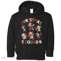 Christmas Squad Dabbing Farm Animals Family Matching Xmas Toddler Hoodie thumb 0