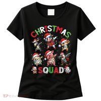 Christmas Squad Dabbing Farm Animals Family Matching Xmas Women's T-Shirt thumb 0