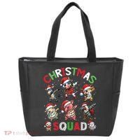 Christmas Squad Dabbing Farm Animals Family Matching Xmas Tote Bag thumb 0