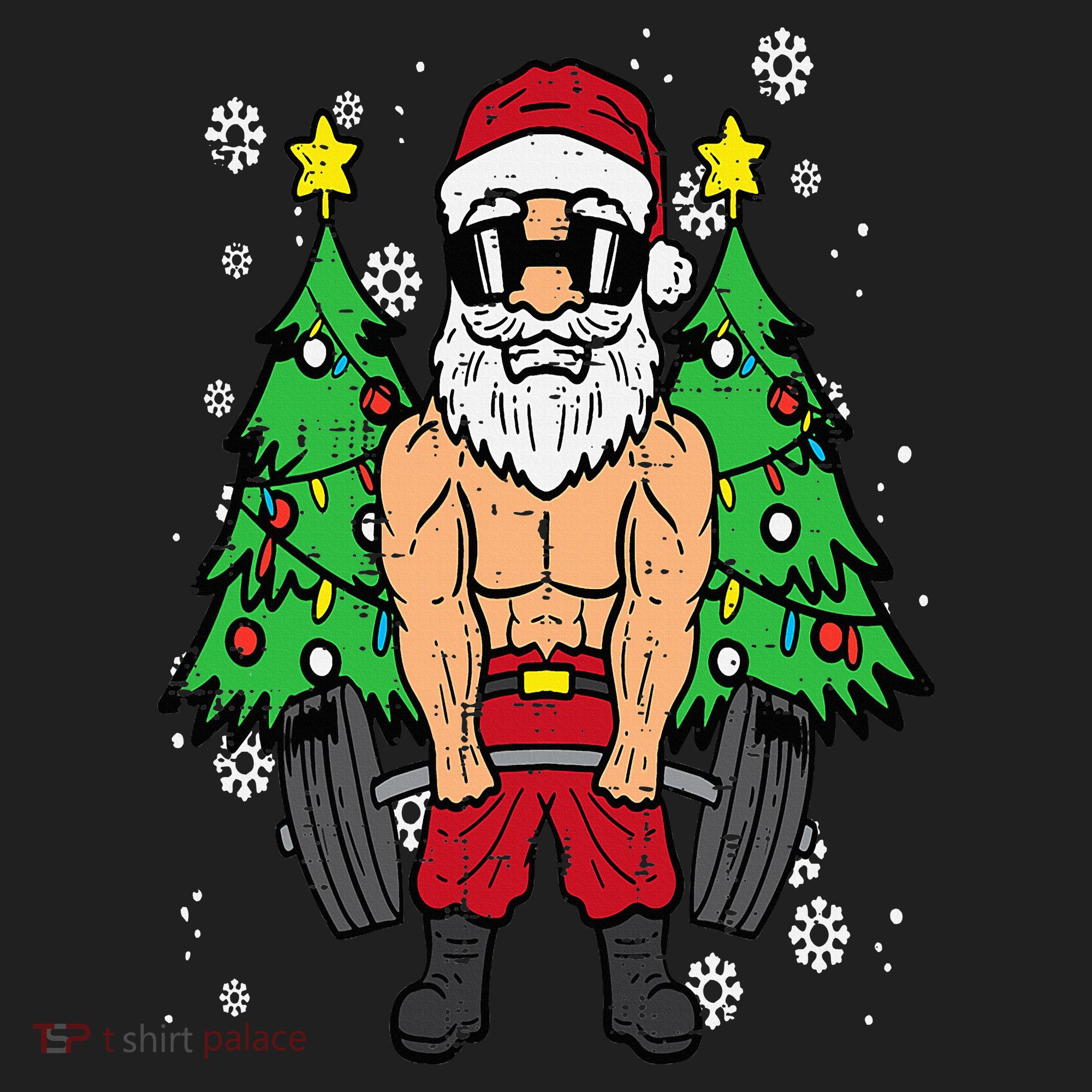Christmas Santa Deadlift Xmas Weightlift Gym Hat