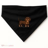 Cute Saying Dachshund Wiener Dog Gift USA-Made Doggie Bandana thumb 0