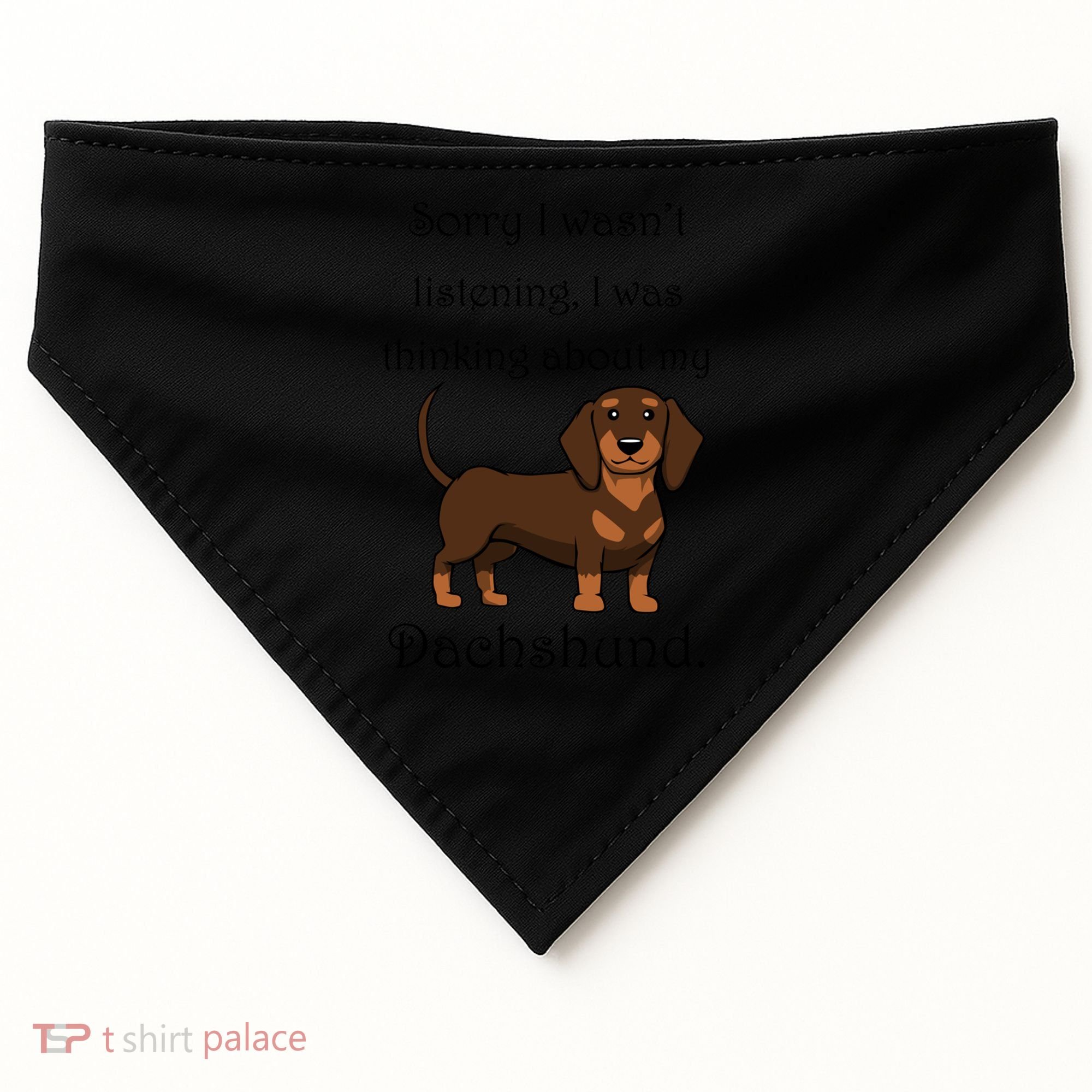 Cute Saying Dachshund Wiener Dog Gift USA-Made Doggie Bandana