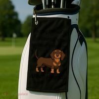 Cute Saying Dachshund Wiener Dog Gift Golf Towel thumb 2