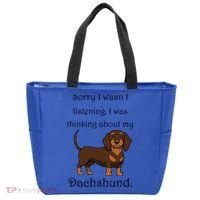 Cute Saying Dachshund Wiener Dog Gift Tote Bag thumb 0