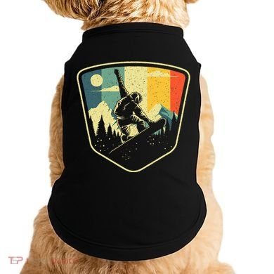 Cool Snowboarding Design Vintage Snowboarder Doggie Tank