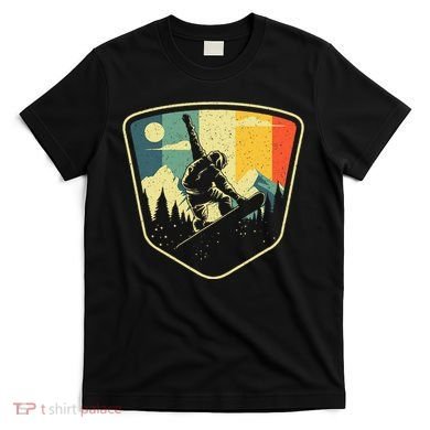 Cool Snowboarding Design Vintage Snowboarder T-Shirt