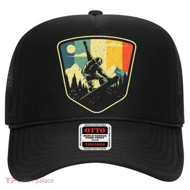 Cool Snowboarding Design Vintage Snowboarder Hat