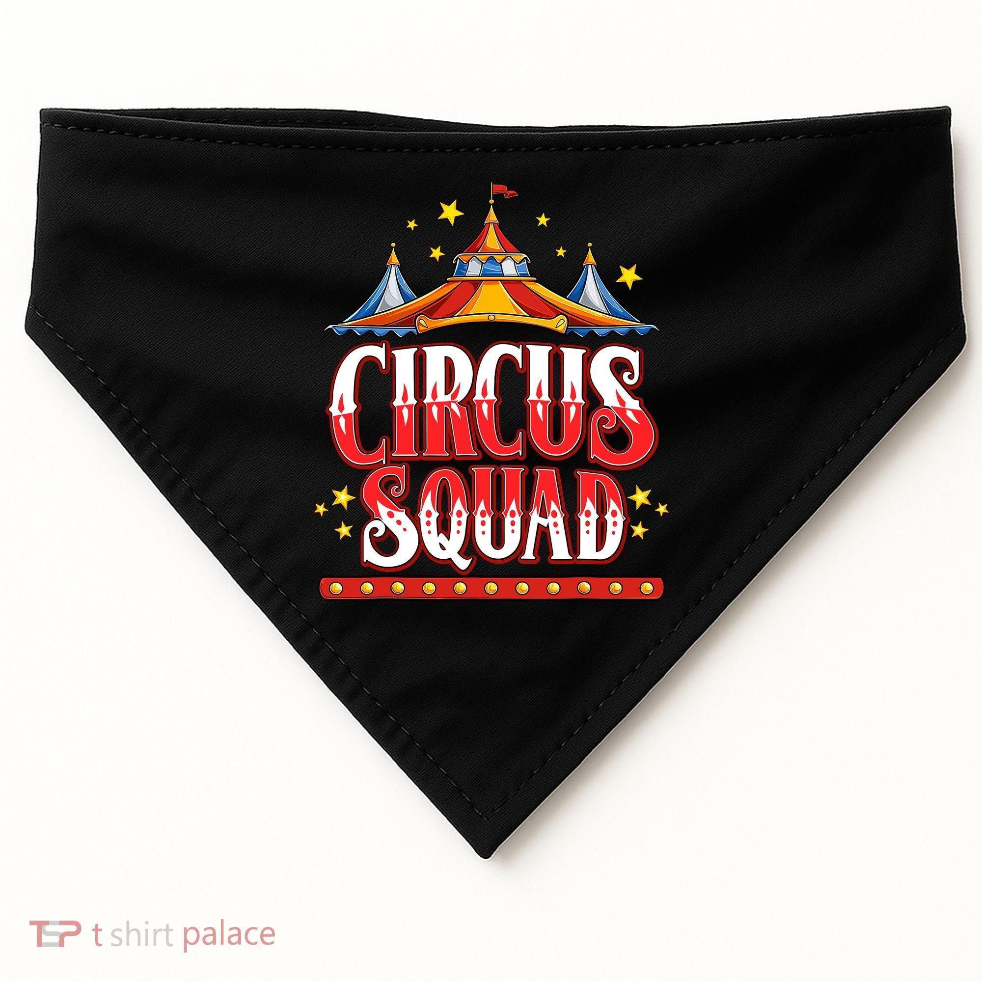 Circus Squad Event Carnival Staff Birthday Party Theme Show USA-Made Doggie Bandana