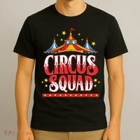 Circus Squad Event Carnival Staff Birthday Party Theme Show T-Shirt thumb 3