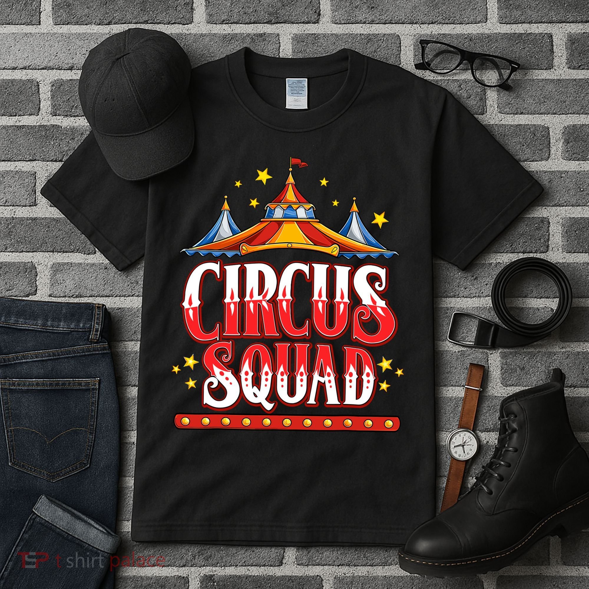Circus Squad Event Carnival Staff Birthday Party Theme Show Tall T-Shirt