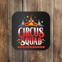 Circus Squad Event Carnival Staff Birthday Party Theme Show Coaster thumb 0