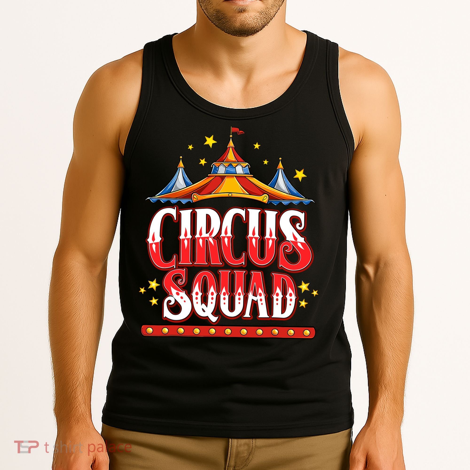 Circus Squad Event Carnival Staff Birthday Party Theme Show Tank Top