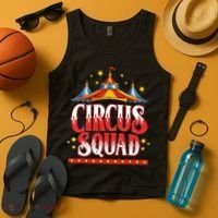Circus Squad Event Carnival Staff Birthday Party Theme Show Tank Top thumb 4