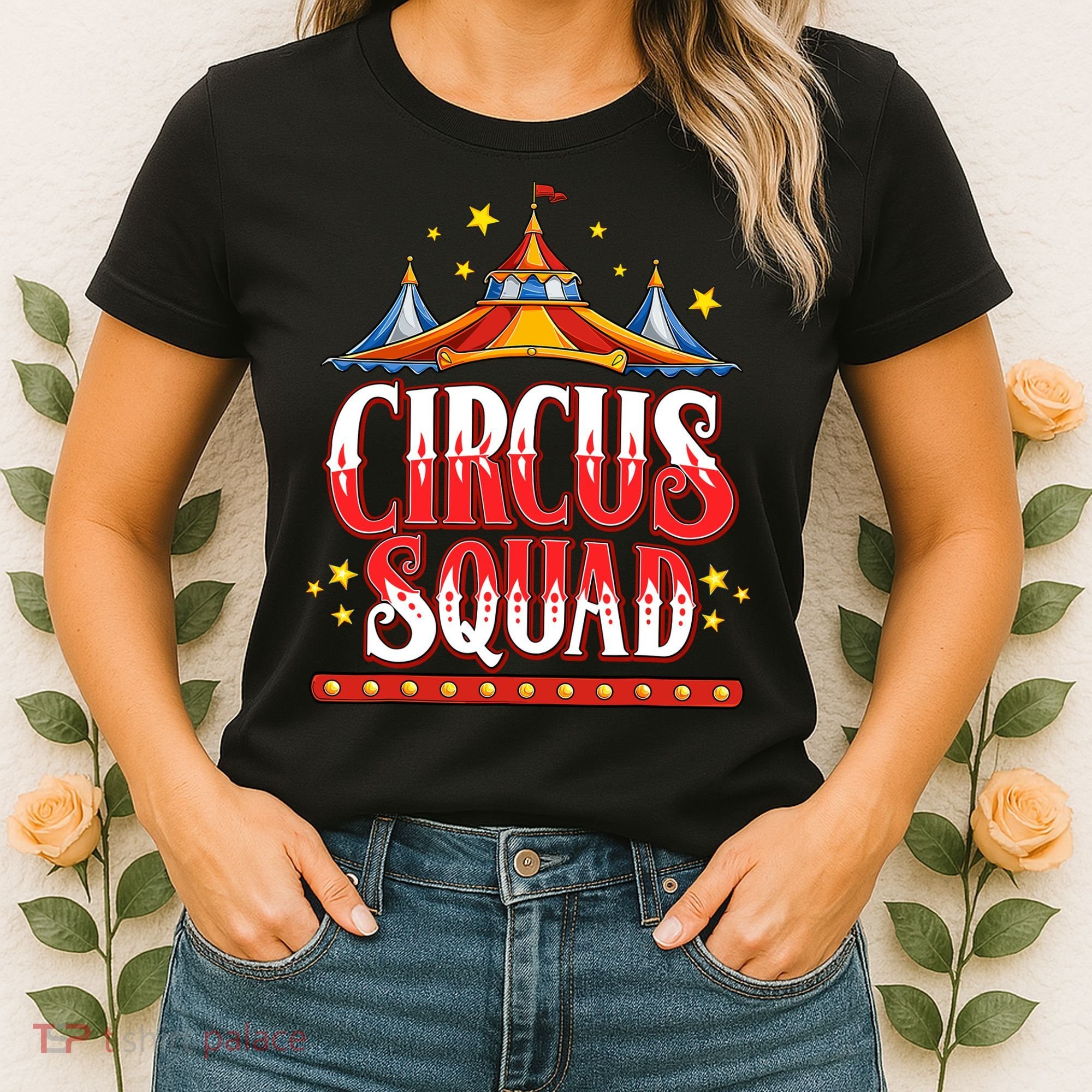 Circus Squad Event Carnival Staff Birthday Party Theme Show Women's T-Shirt