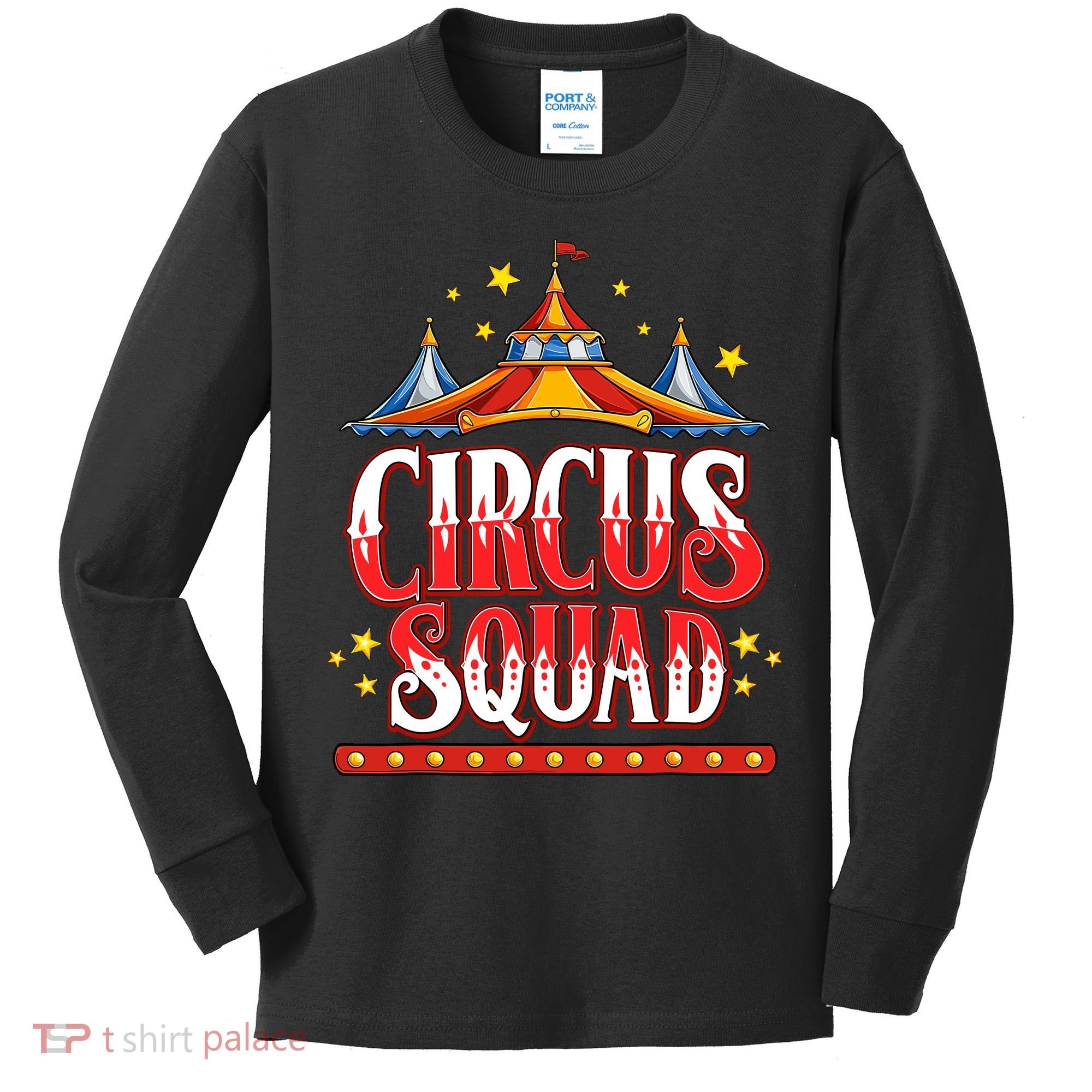 Circus Squad Event Carnival Staff Birthday Party Theme Show Kids Long Sleeve Shirt