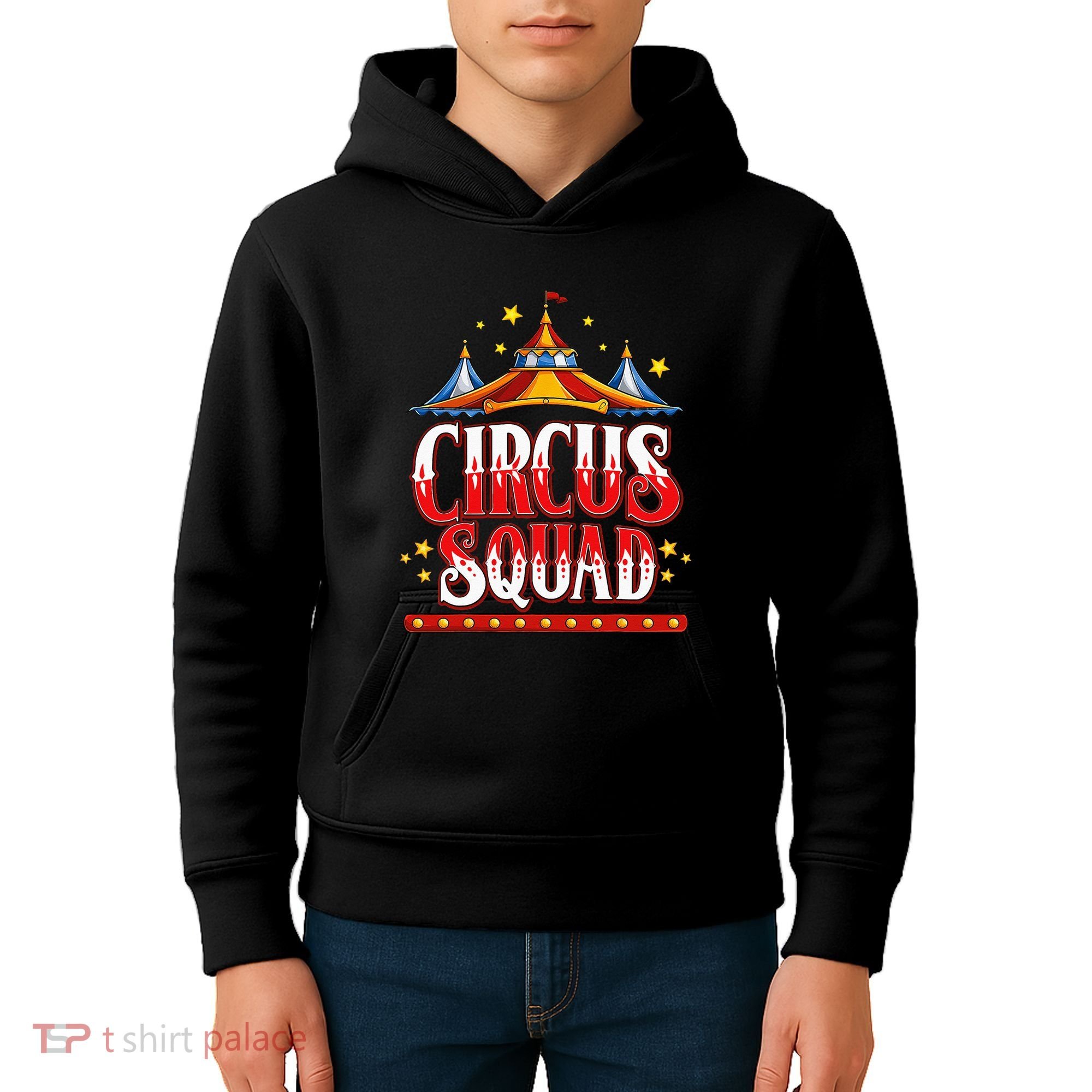 Circus Squad Event Carnival Staff Birthday Party Theme Show Kids Hoodie