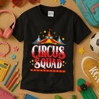 Circus Squad Event Carnival Staff Birthday Party Theme Show Kids T-Shirt thumb 3