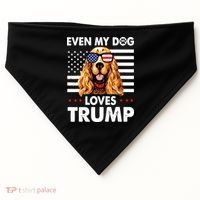 Cocker Spaniel Even My Dog Loves Trump Funny USA-Made Doggie Bandana thumb 0