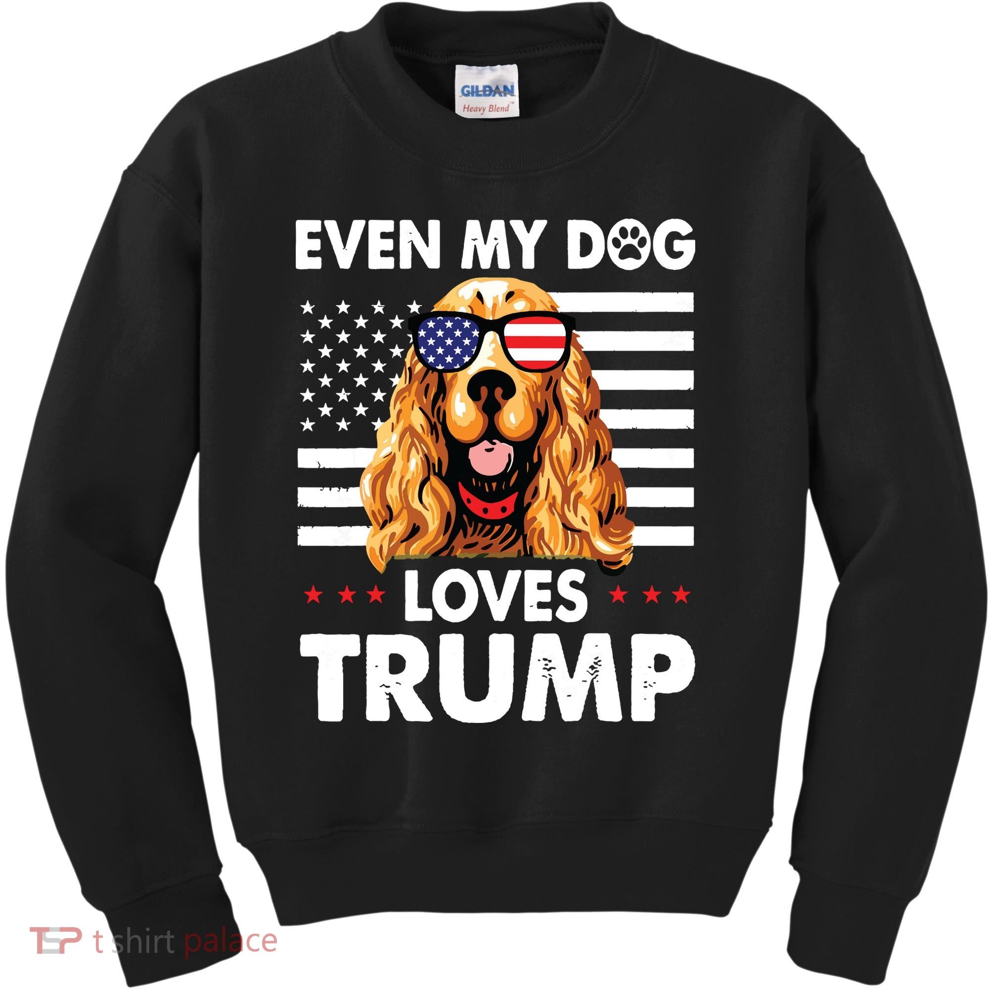 Cocker Spaniel Even My Dog Loves Trump Funny Kids Sweatshirt