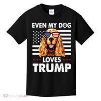 Cocker Spaniel Even My Dog Loves Trump Funny Kids T-Shirt thumb 0
