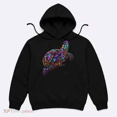 Colorful Splash Eastern Box Turtle Hoodie