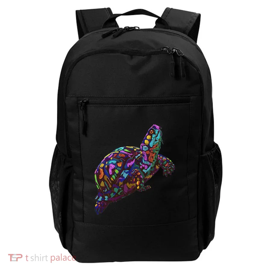 Colorful Splash Eastern Box Turtle Backpack