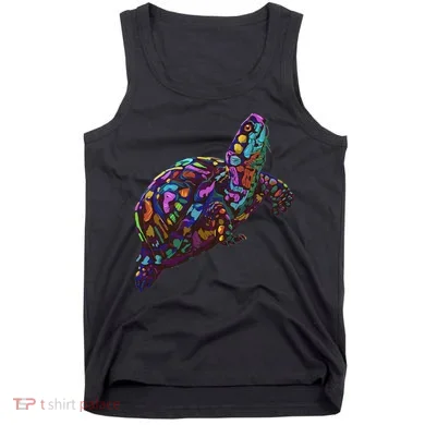 Colorful Splash Eastern Box Turtle Tank Top