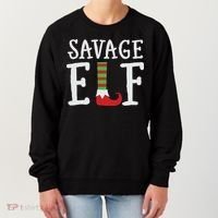 Christmas Savage ELF Xmas Women's Sweatshirt thumb 0