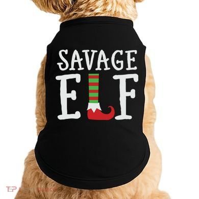 Christmas Savage ELF Xmas Doggie Tank