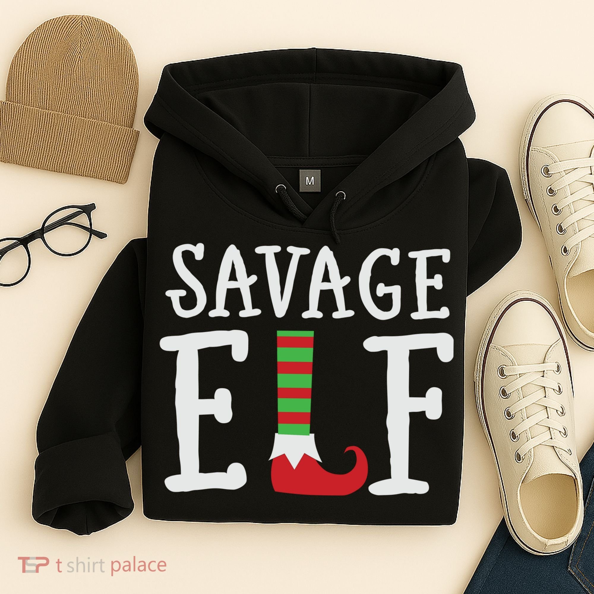Christmas Savage ELF Xmas Hoodie
