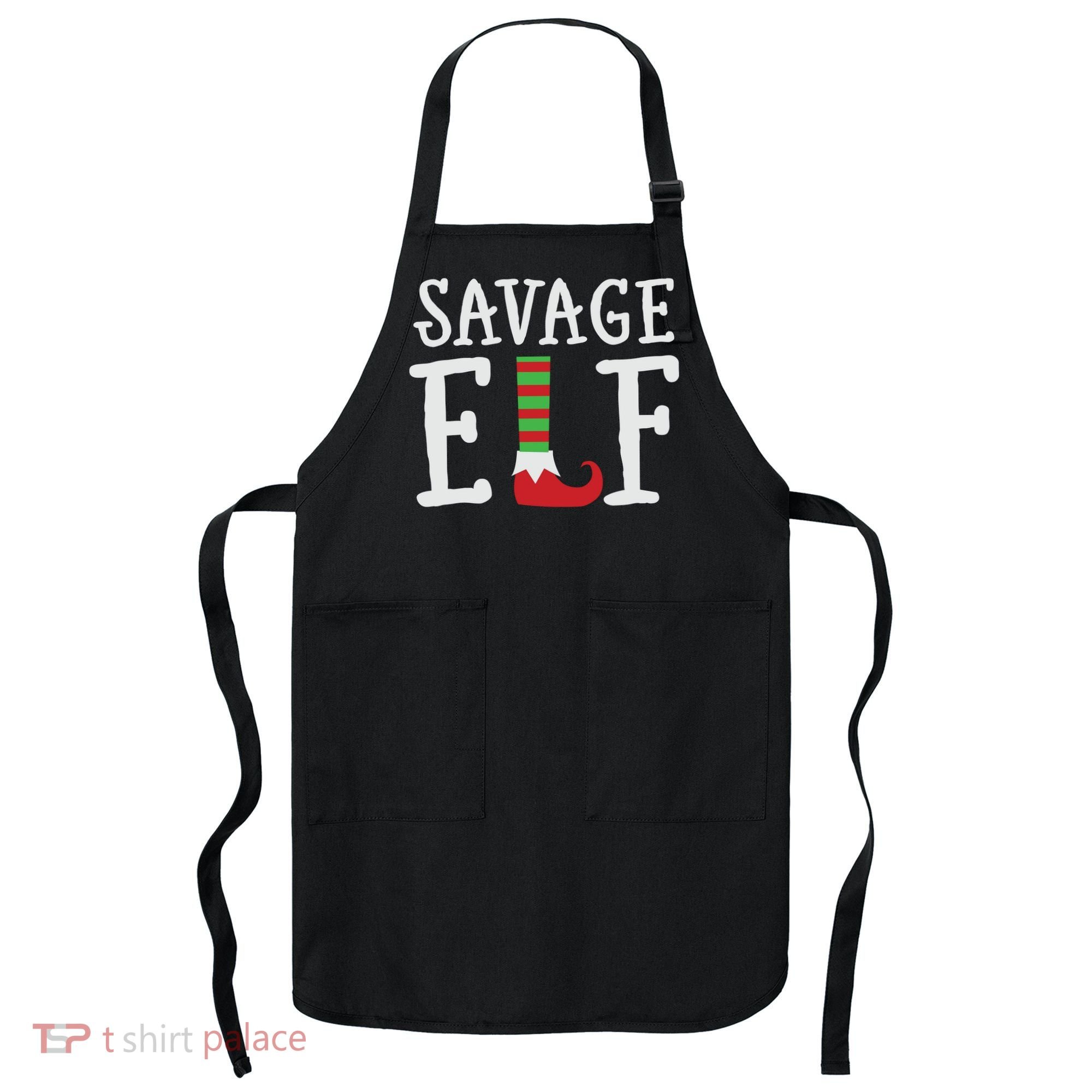 Christmas Savage ELF Xmas Apron