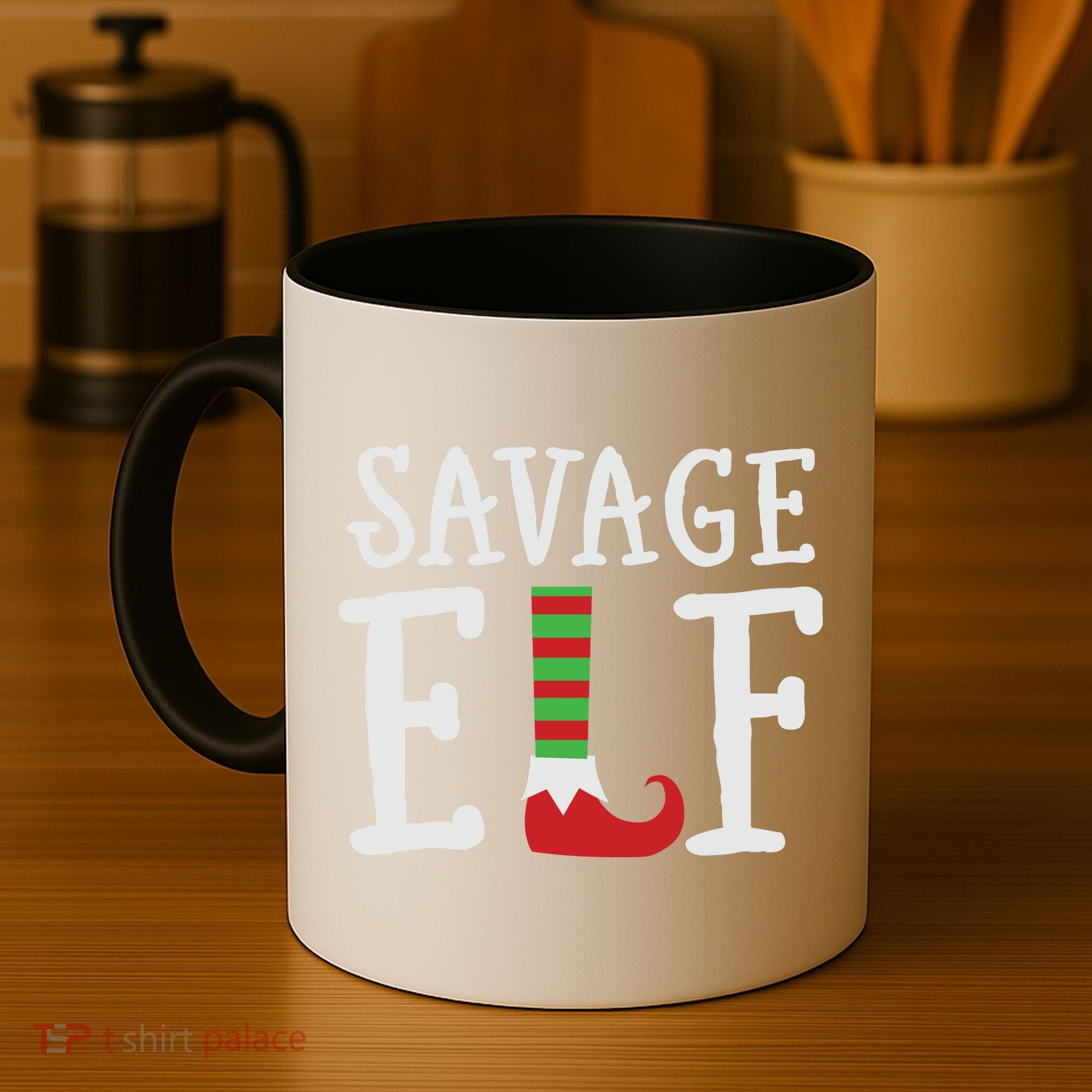 Christmas Savage ELF Xmas Coffee Mug