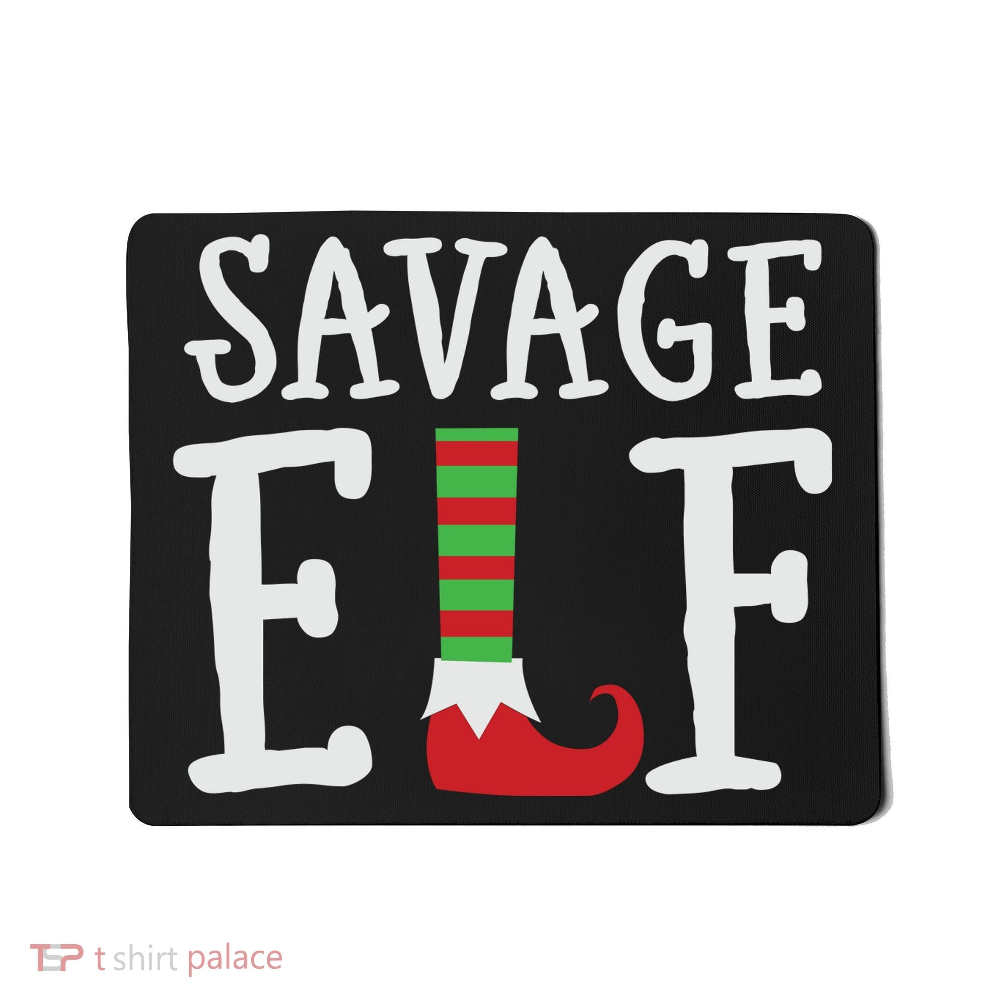 Christmas Savage ELF Xmas Mousepad