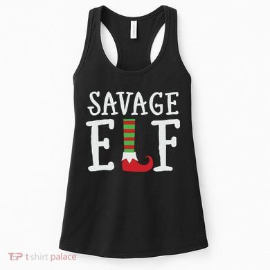 Christmas Savage ELF Xmas Women's Tank Top