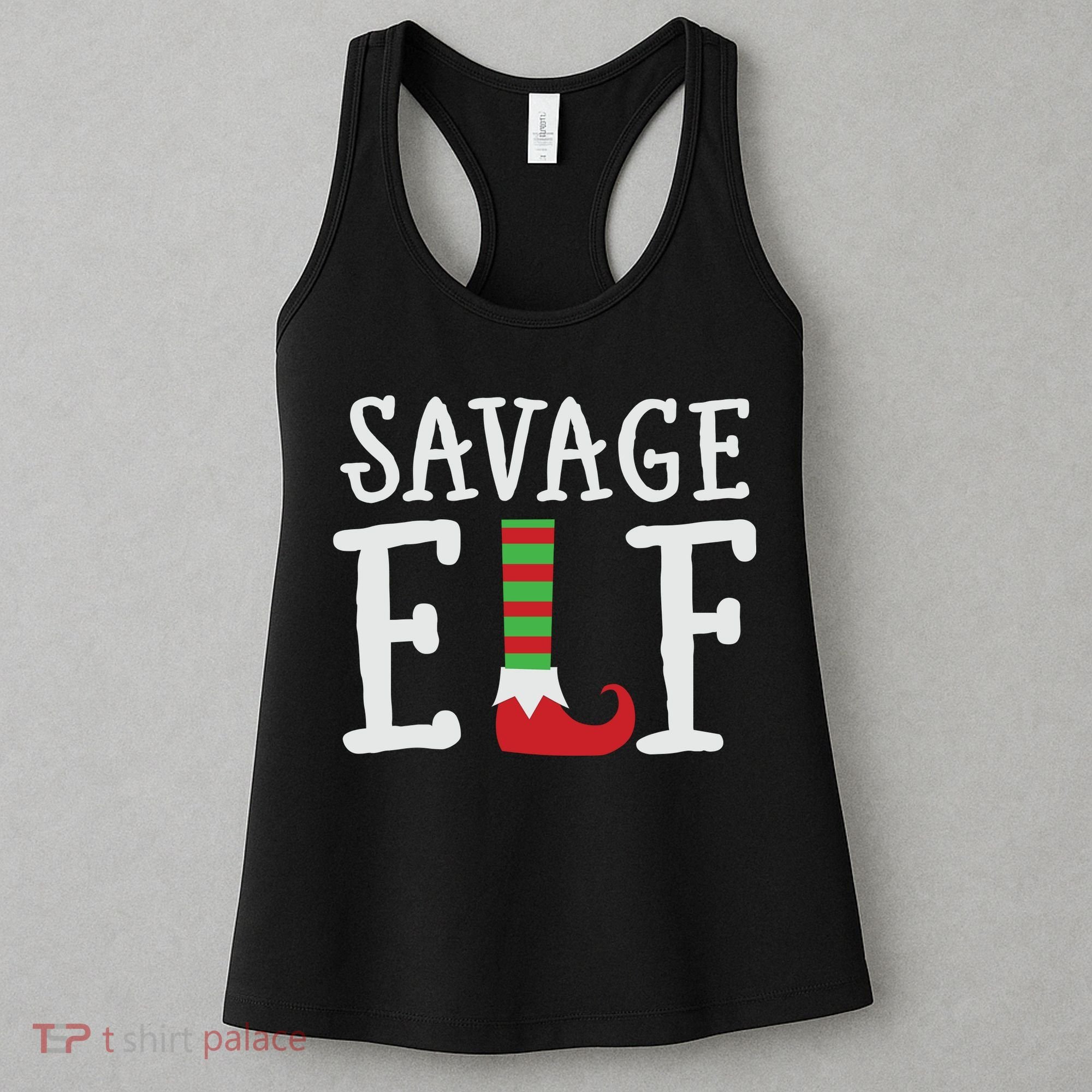 Christmas Savage ELF Xmas Women's Tank Top