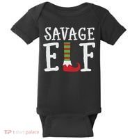 Christmas Savage ELF Xmas Baby Bodysuit thumb 0