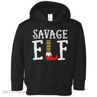 Christmas Savage ELF Xmas Toddler Hoodie thumb 0