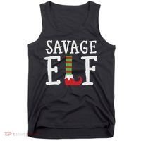 Christmas Savage ELF Xmas Tank Top thumb 0