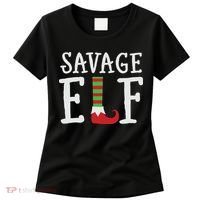 Christmas Savage ELF Xmas Women's T-Shirt thumb 0