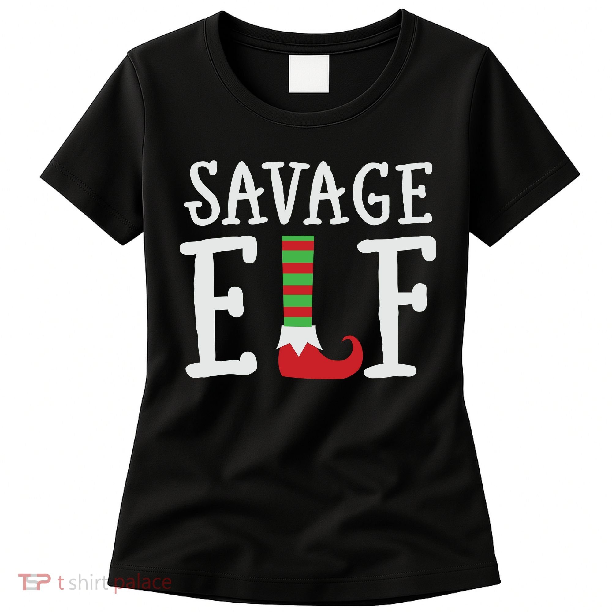 Christmas Savage ELF Xmas Women's T-Shirt