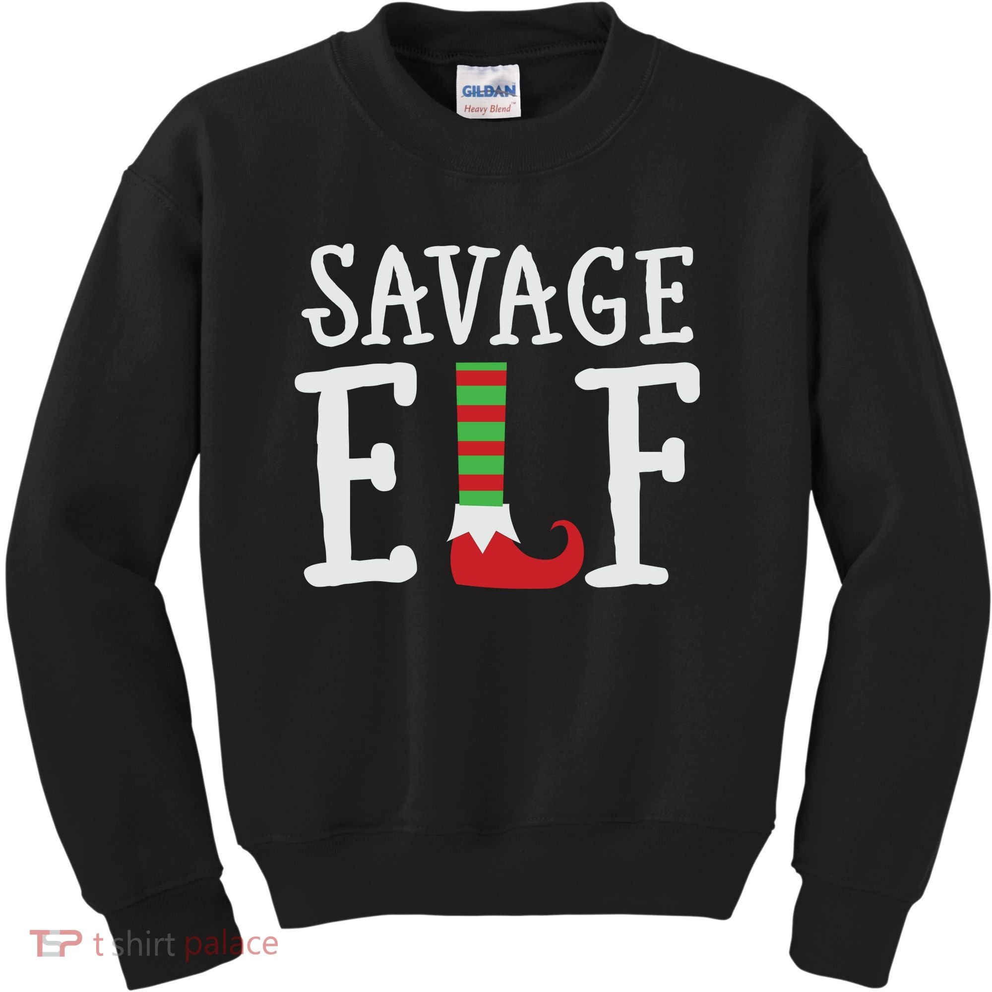 Christmas Savage ELF Xmas Kids Sweatshirt