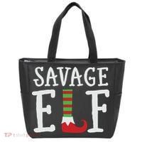 Christmas Savage ELF Xmas Tote Bag thumb 0