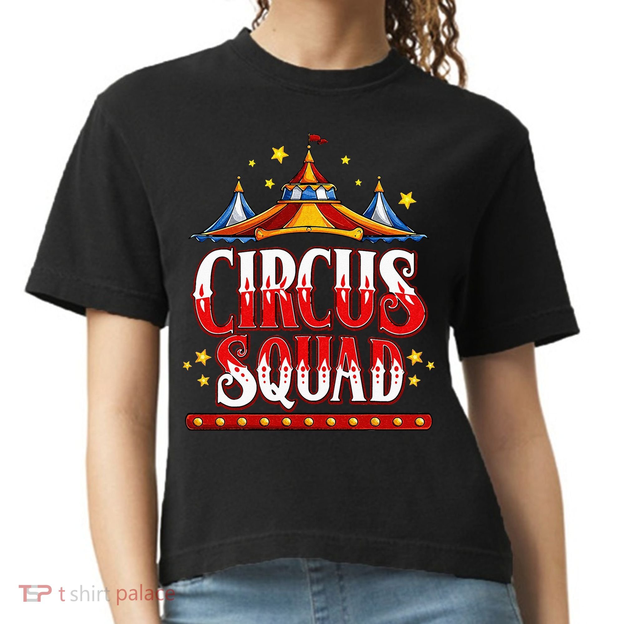 Circus Squad Event Carnival Staff Birthday Party Theme Show Comfort Colors Boxy T-Shirt